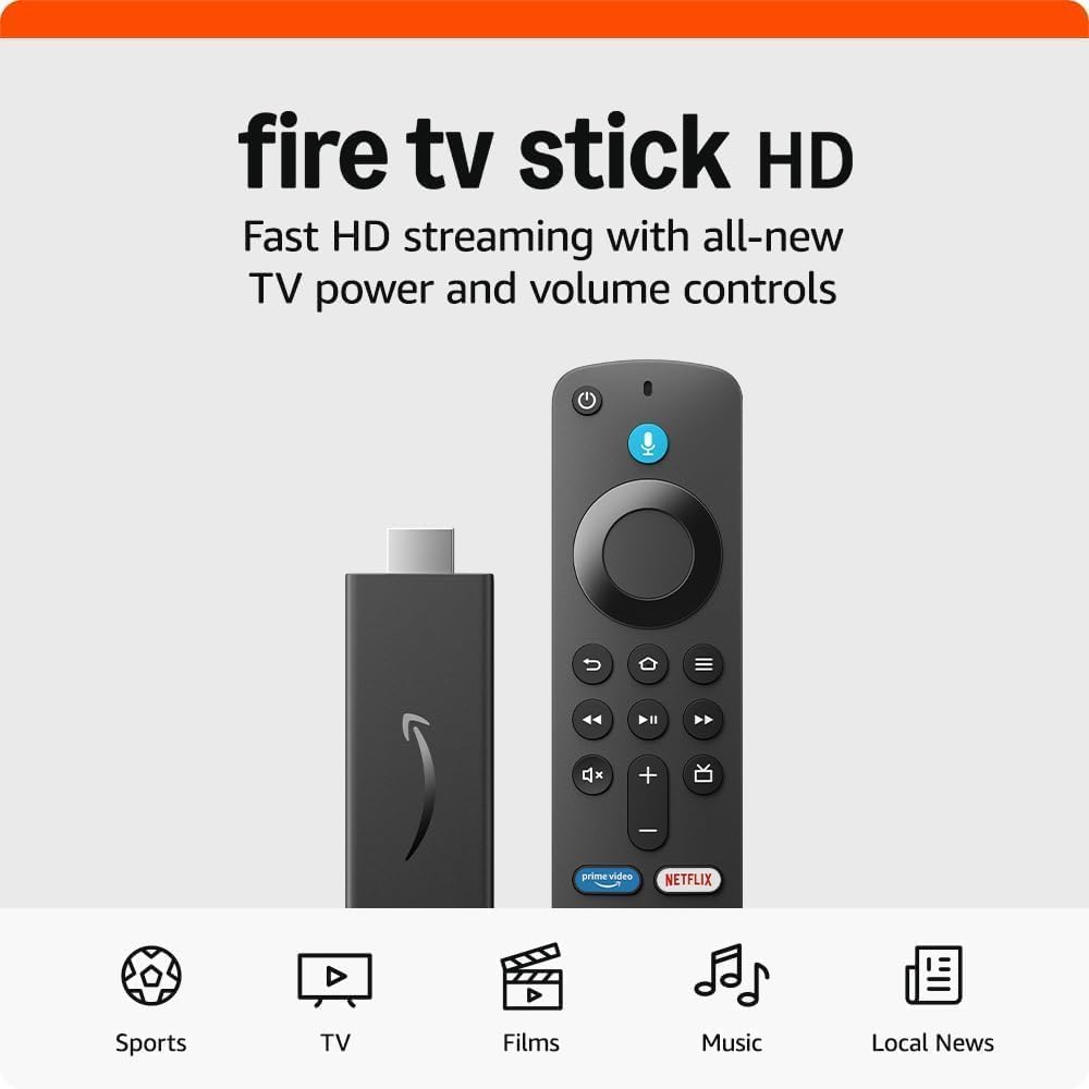 Amazon Fire TV Stick HD (Newest Gen), 8GB, Wi-Fi 5, Alexa - Original New